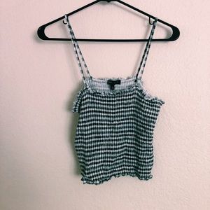 plaid crop top